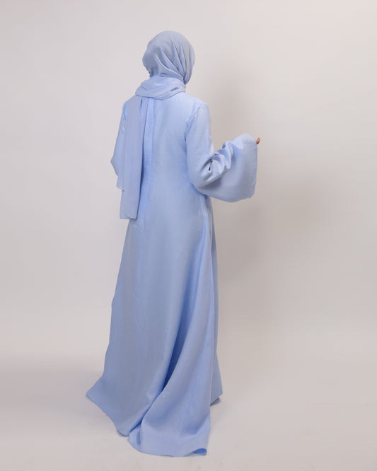 Baby Blue Linen Dress